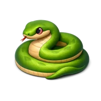 Green Snake 3D icon