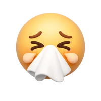 Sneezing Face 3D icon
