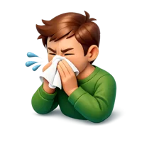 Sneezing 3D icon
