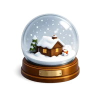 Brown Snow Globe 3D icon