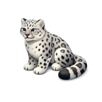Snow Leopard 3D icon