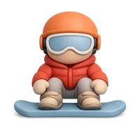 Snowboarder 3D icon