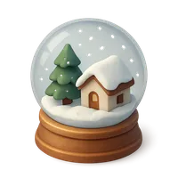 Snow Globe 3D icon