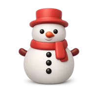 Snowman 3D icon