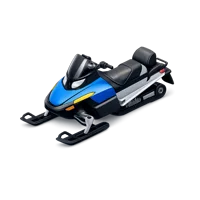 Blue Snowmobile 3D icon