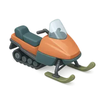 Snowmobile 3D icon