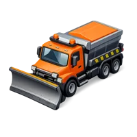 Snowplow Truck 3D icon