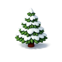 Snowy Spruce 3D icon