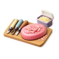 Red Soap Carving Set 3D icon