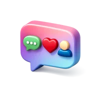 Social Media App 3D icon