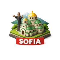 Sofia Bulgaria 3D icon