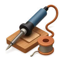 Soldering iron 3D icon