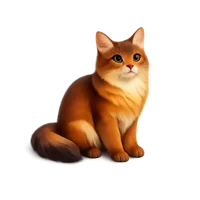 Somali Cat 3D icon