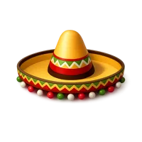 Amber Sombrero 3D icon