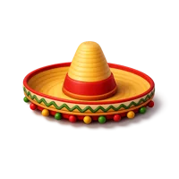 Sombrero Hat 3D icon