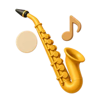 Soprano Saxophone (Straight) 3D icon