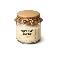 Sourdough Starter 3D icon