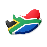 Blue South Africa 3D icon