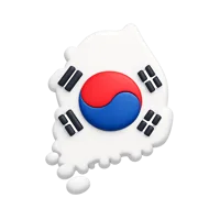 South Korea 3D icon