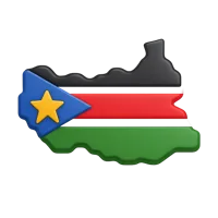 South Sudan 3D icon