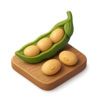 Soya Beans 3D icon