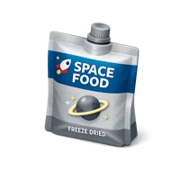 Blue Space Food Packet 3D icon