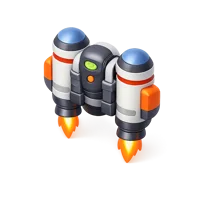 Space Jetpack 3D icon