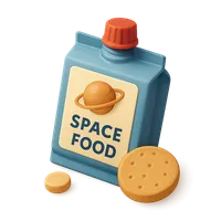 Space Food Packet 3D icon