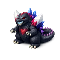 Blue SpaceGodzilla 3D icon