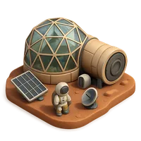 Space Habitat 3D icon