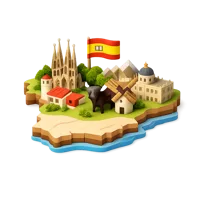 Yellow Spain 3D icon
