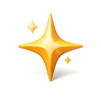 Amber Sparkle 3D icon
