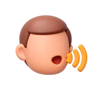 Speaking Head 3D icon