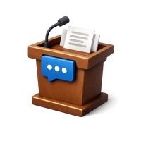Speech 3D icon