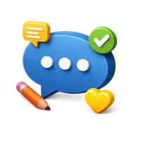 Speech Bubble Sign 3D icon