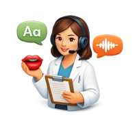Orange Speech Therapist 3D icon