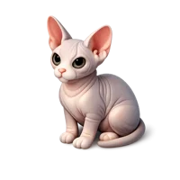 Sphynx Cat 3D icon