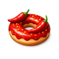 Spicy Donut 3D icon