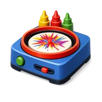 Spin Art Machine 3D icon