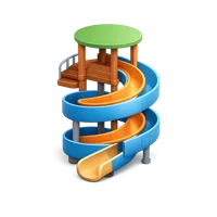 Spiral Slide 3D icon