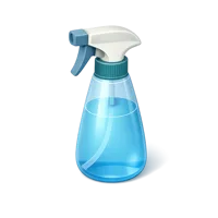 Blue Spray Bottle 3D icon