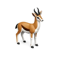 Amber Springbok 3D icon