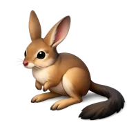 Brown Springhare 3D icon