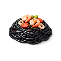 Squid Ink Pasta 3D icon