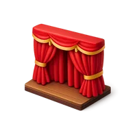 Stage Curtain 3D icon