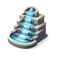 Stair Fountain 3D icon