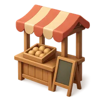 Stall 3D icon