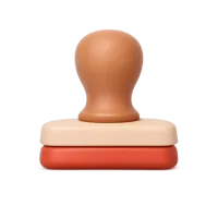 Stamp 3D icon