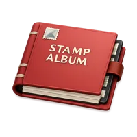 Red Stamp Album 3D icon