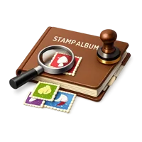 Stamp Collecting 3D icon